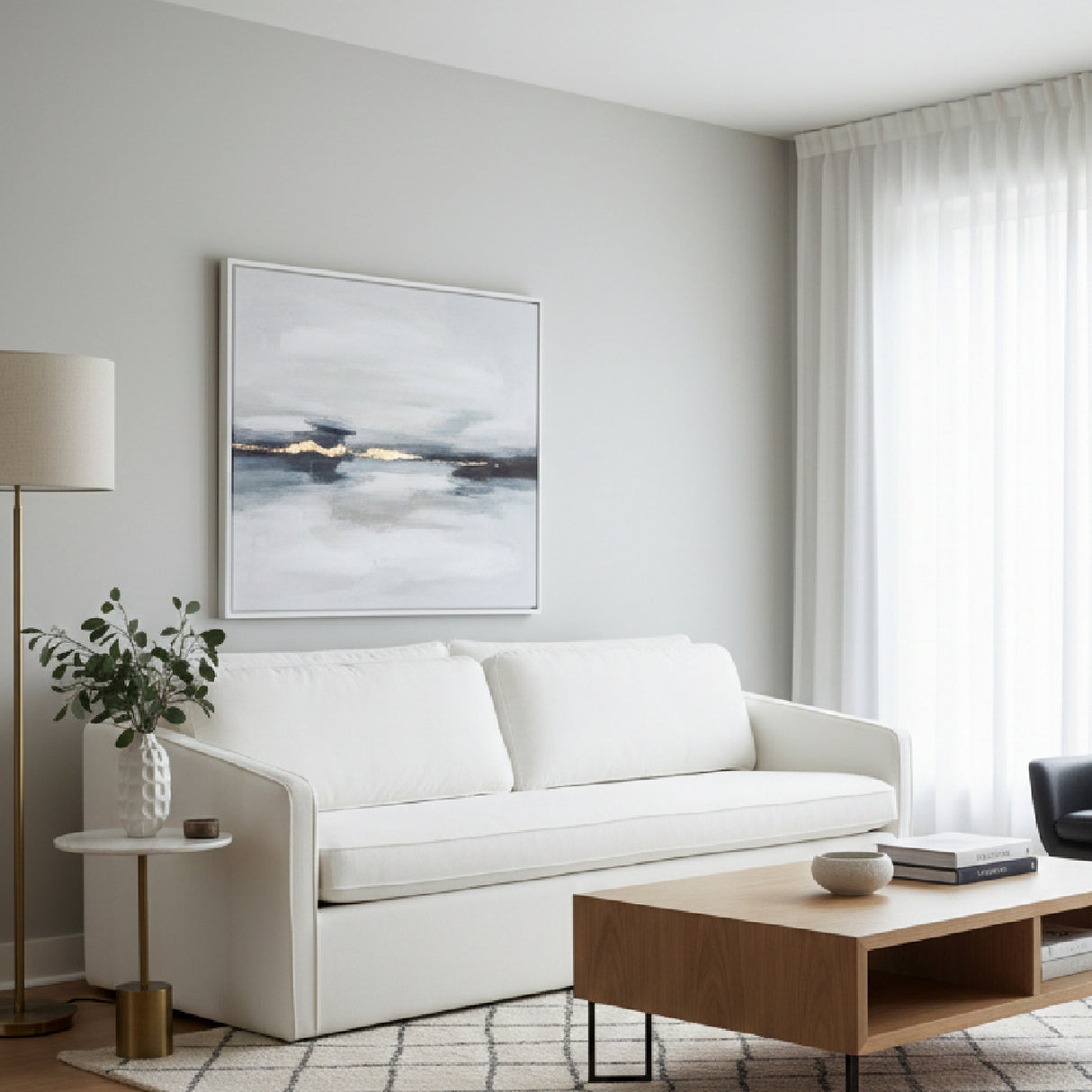 Upholstered Layered Back Sofa | Oroa.com
