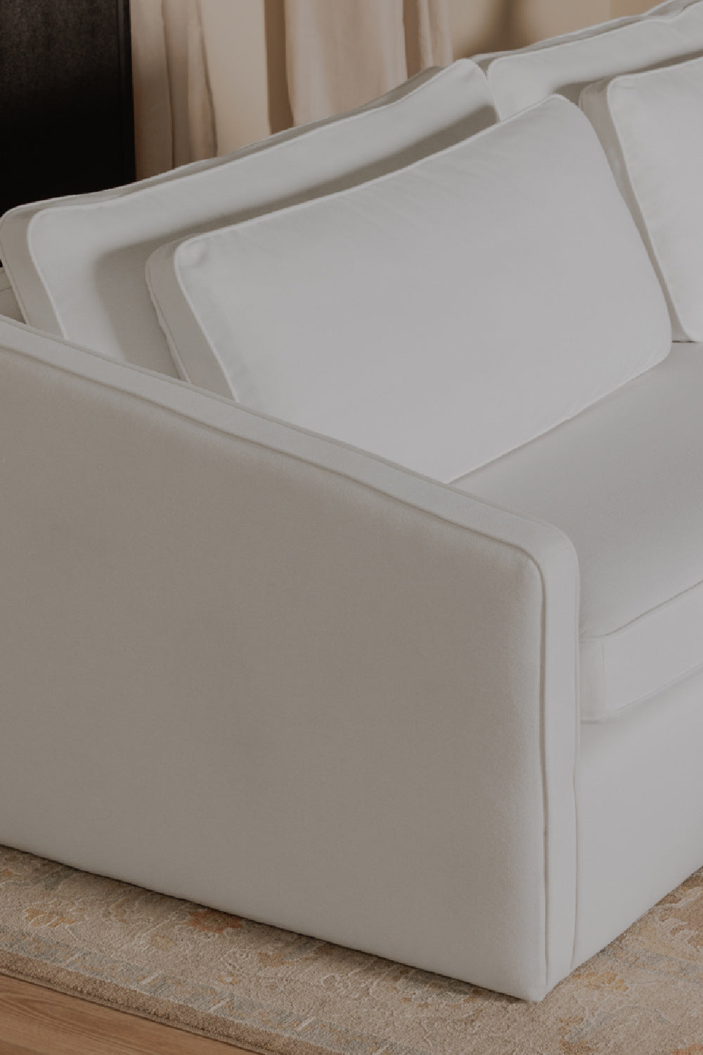 Modern European furniture - Upholstered Layered Back Sofa - www.oroa.com | Oroa.com