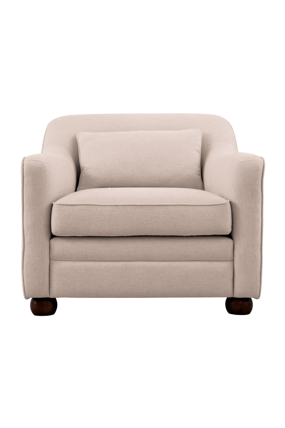 Modern European furniture - Cushioned Fabric Accent Chair - www.oroa.com | Oroa.com