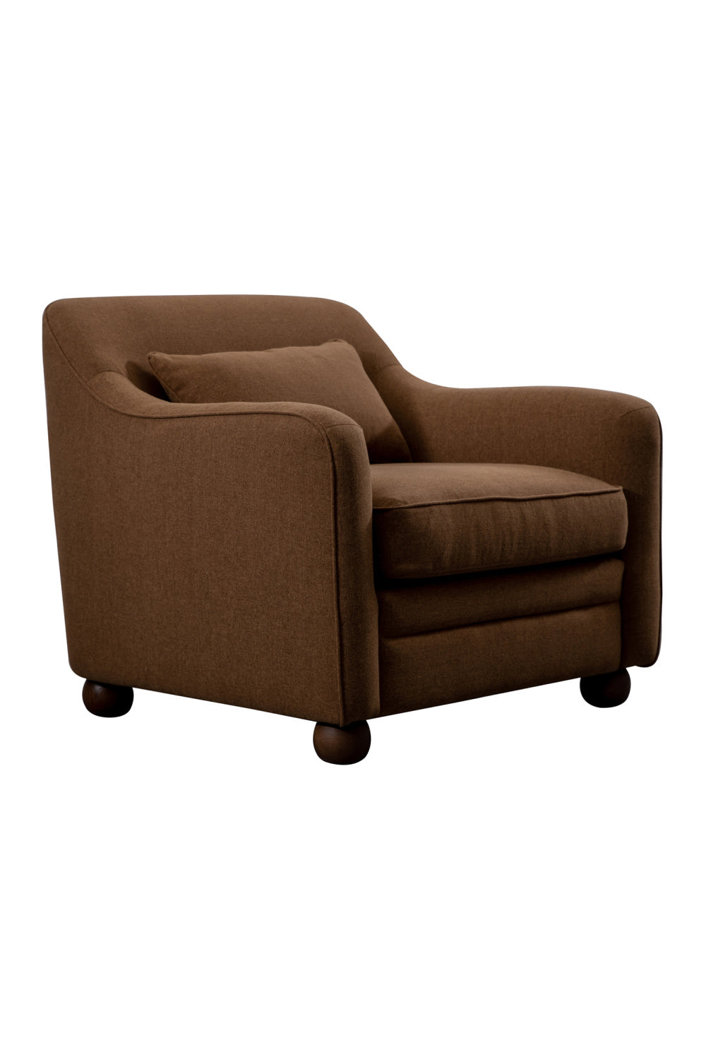 Modern European furniture - Cushioned Fabric Accent Chair - www.oroa.com | Oroa.com
