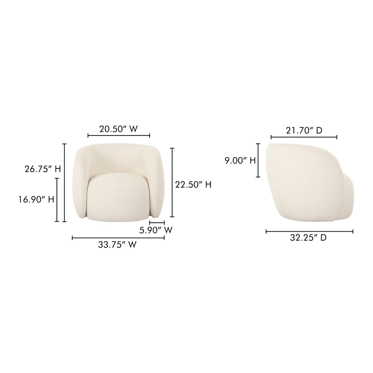Modern European furniture - Curved Back Outdoor Accent Chair - www.oroa.com | Oroa.com