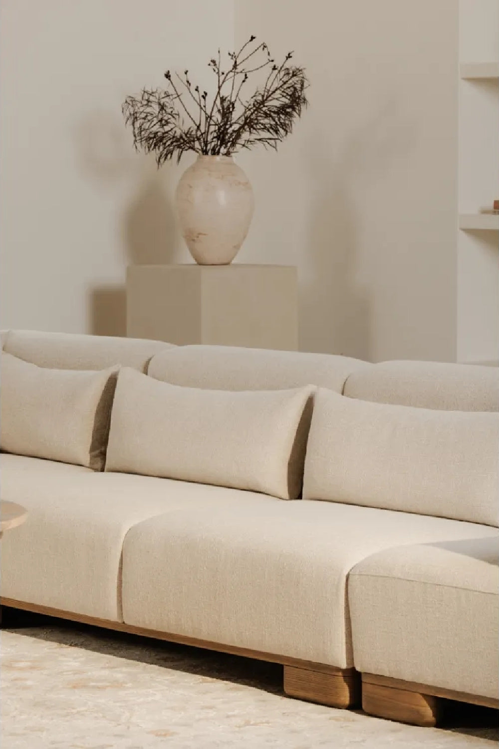 Modern European furniture - Cream Fabric Sofa - www.oroa.com | Oroa.com