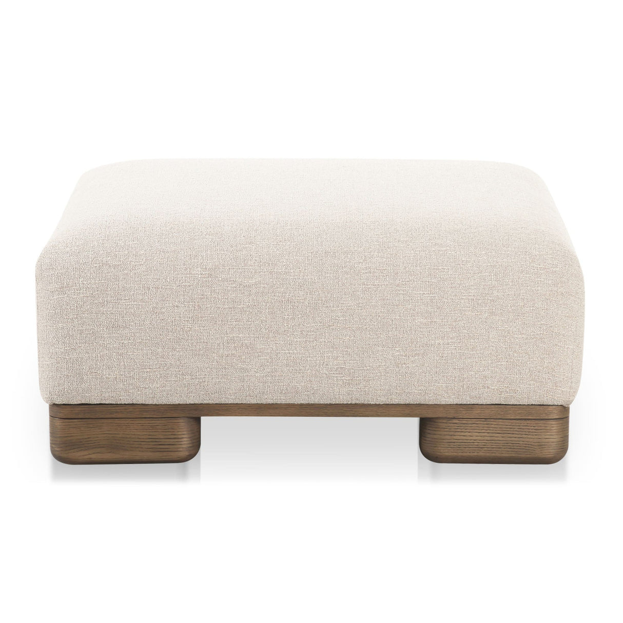 Modern European furniture - Beige Fabric Ottoman - www.oroa.com