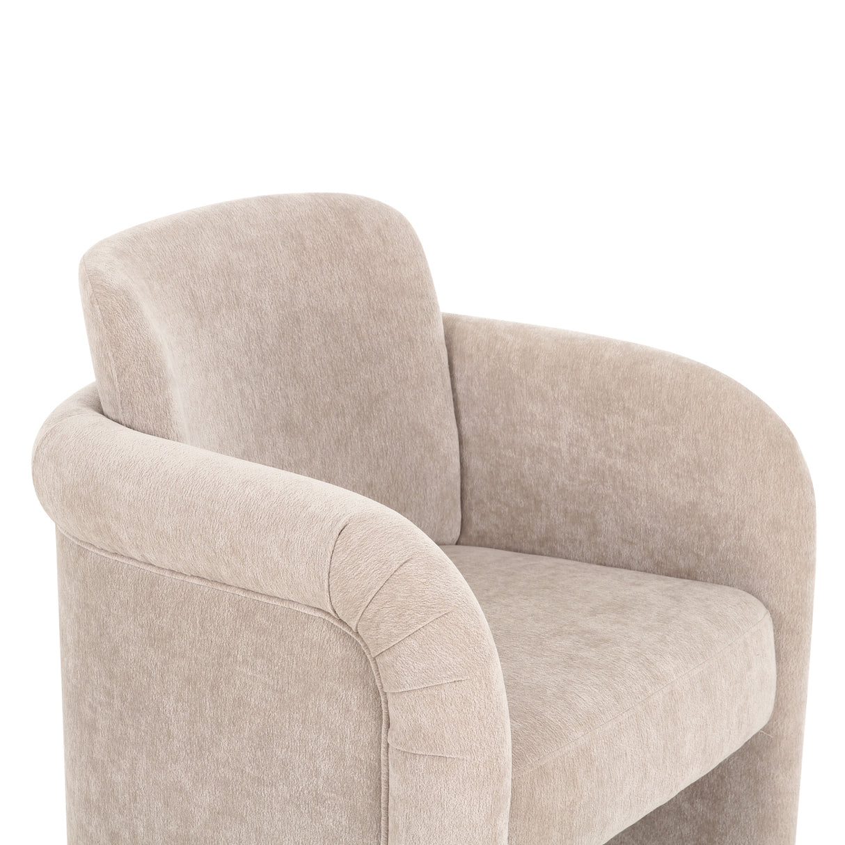Modern European furniture - Curved Frame Rolling Dining Chair - www.oroa.com