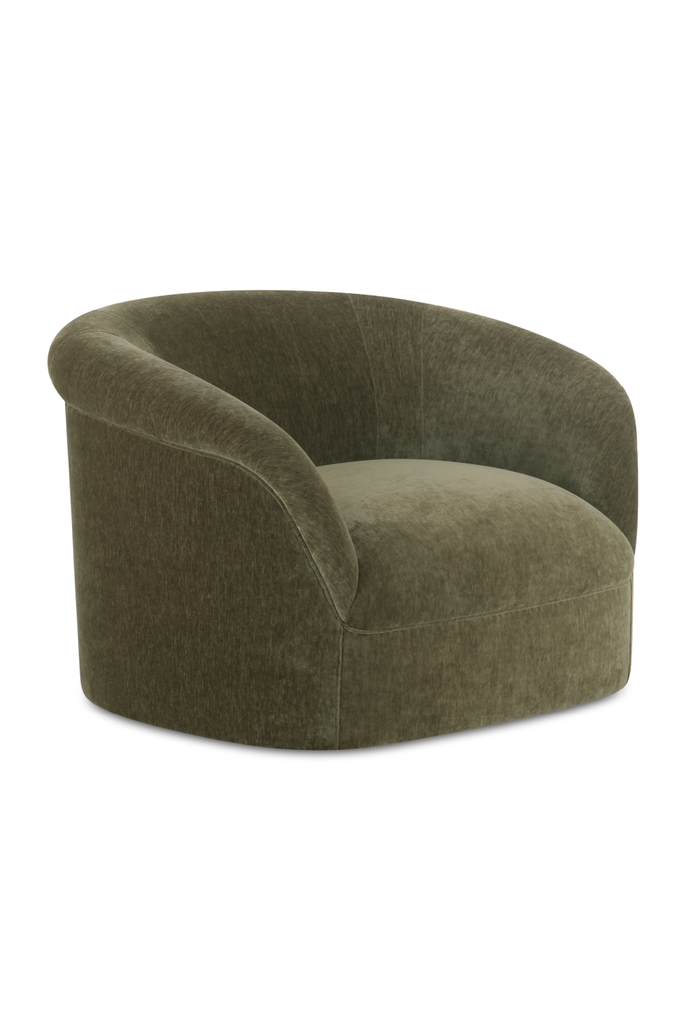 Modern European furniture - Velvet Rolled-Arm Lounge Chair - www.oroa.com | Oroa.com