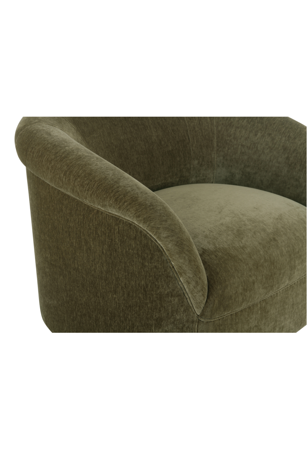 Modern European furniture - Velvet Rolled-Arm Lounge Chair - www.oroa.com | Oroa.com