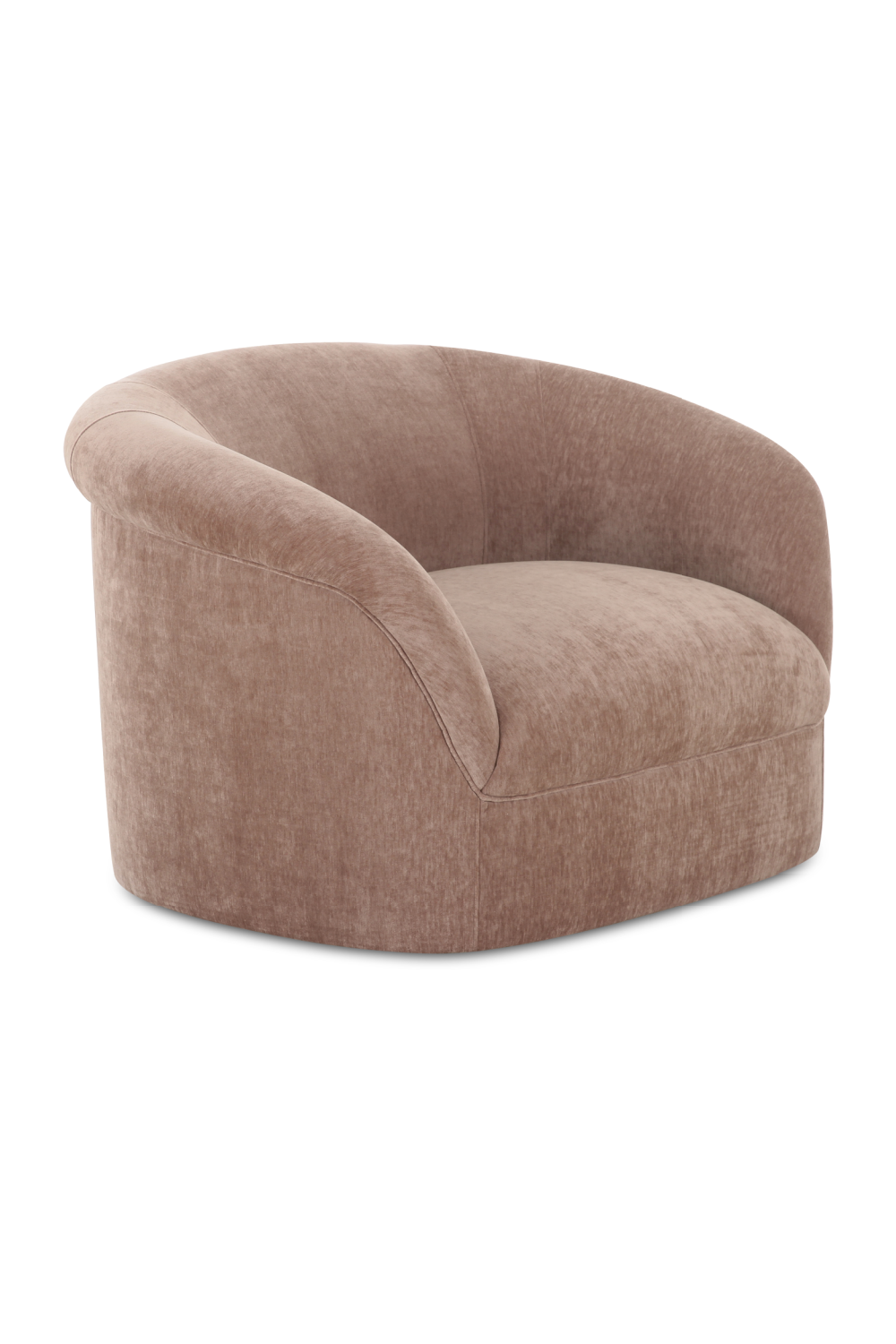 Modern European furniture - Velvet Rolled-Arm Lounge Chair - www.oroa.com | Oroa.com