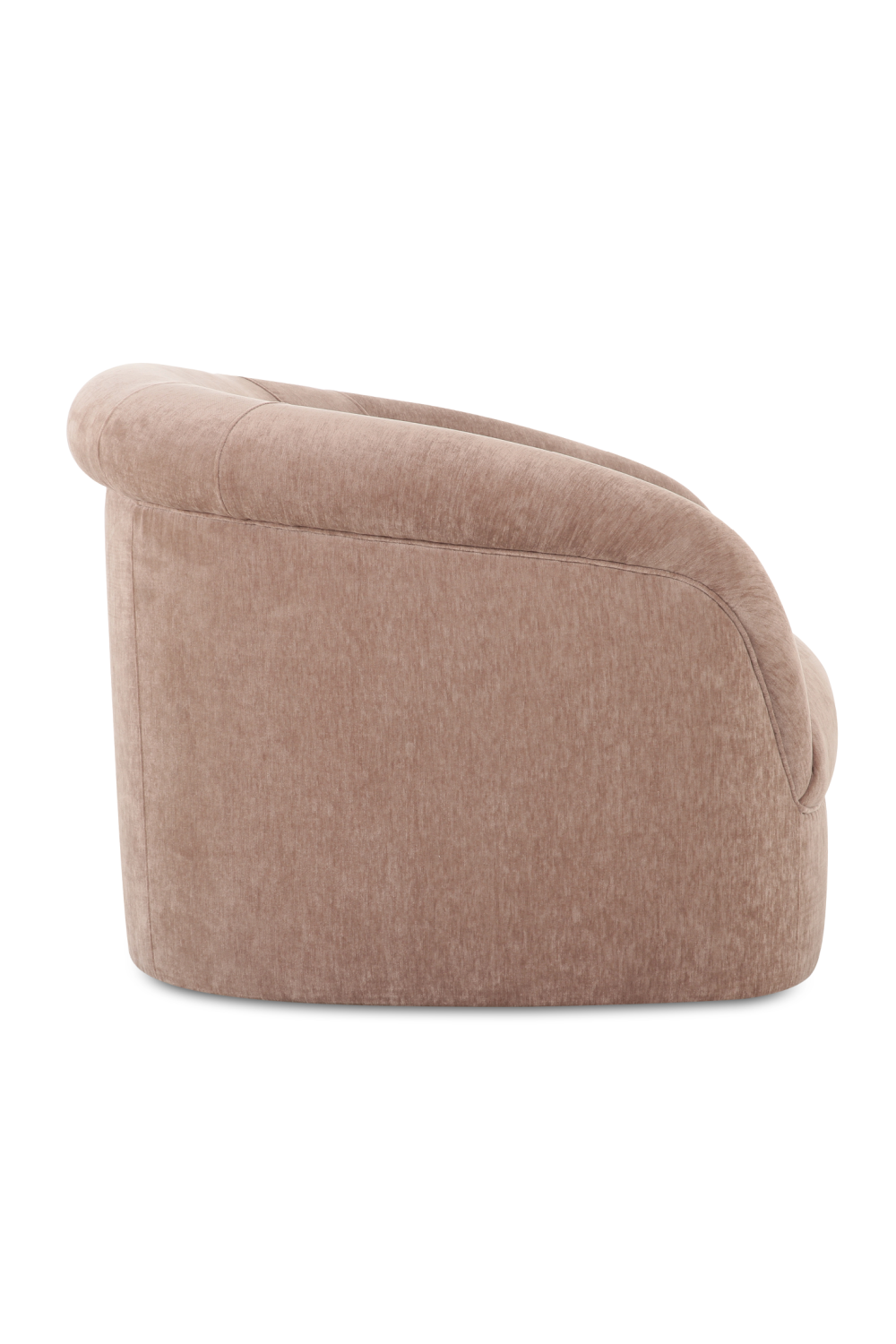 Modern European furniture - Velvet Rolled-Arm Lounge Chair - www.oroa.com | Oroa.com