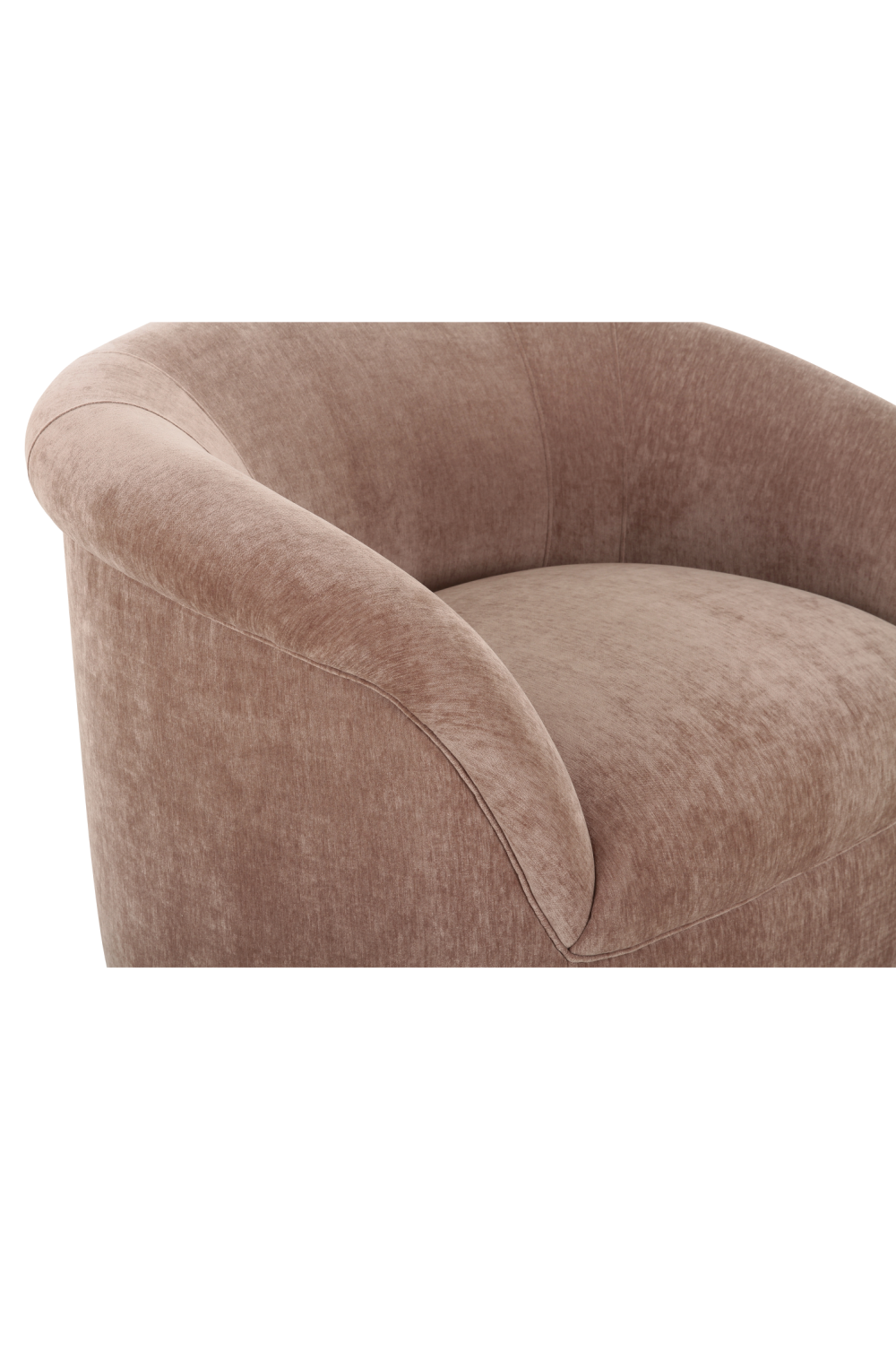 Modern European furniture - Velvet Rolled-Arm Lounge Chair - www.oroa.com | Oroa.com