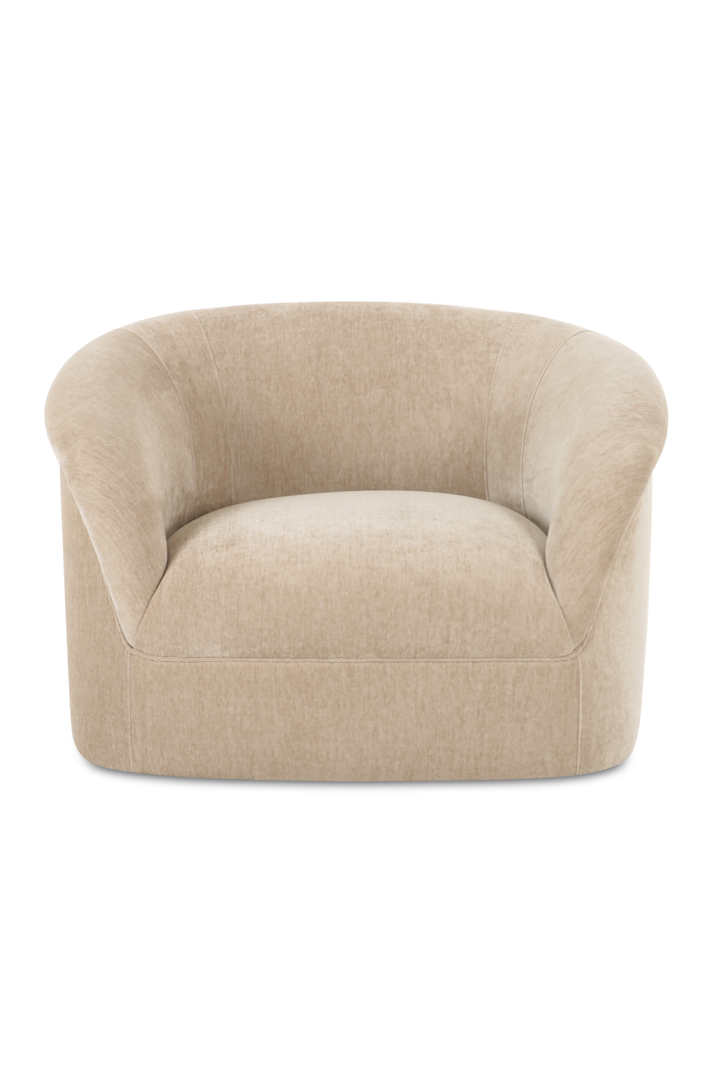 Modern European furniture - Velvet Rolled-Arm Lounge Chair - www.oroa.com | Oroa.com