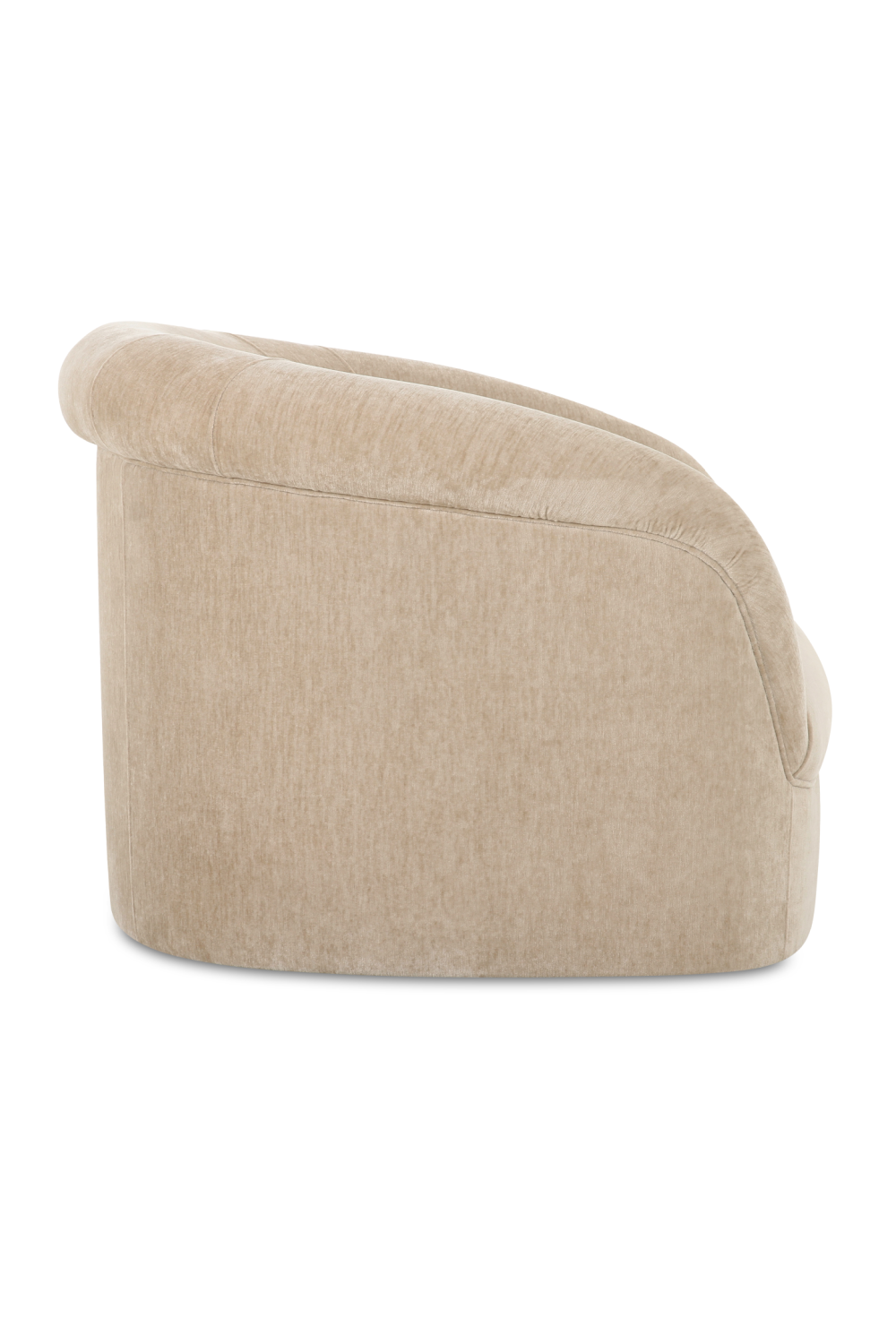 Modern European furniture - Velvet Rolled-Arm Lounge Chair - www.oroa.com | Oroa.com