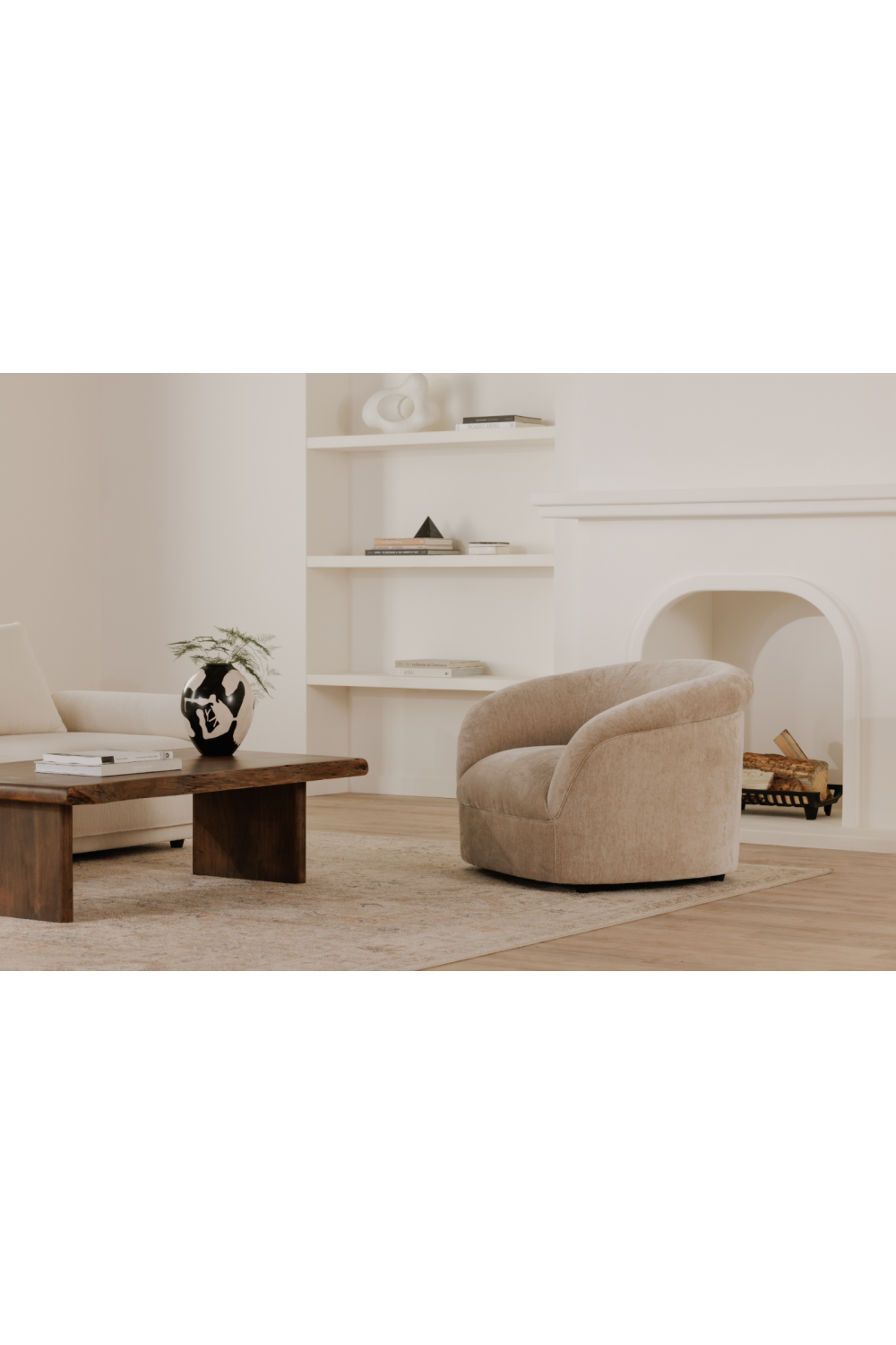 Modern European furniture - Velvet Rolled-Arm Lounge Chair - www.oroa.com | Oroa.com