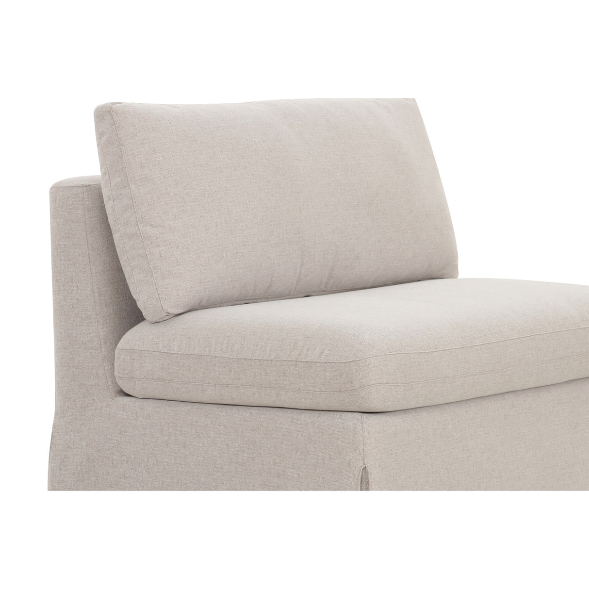 Modern European furniture - Beige Dining Chair and Half Slipcover - www.oroa.com