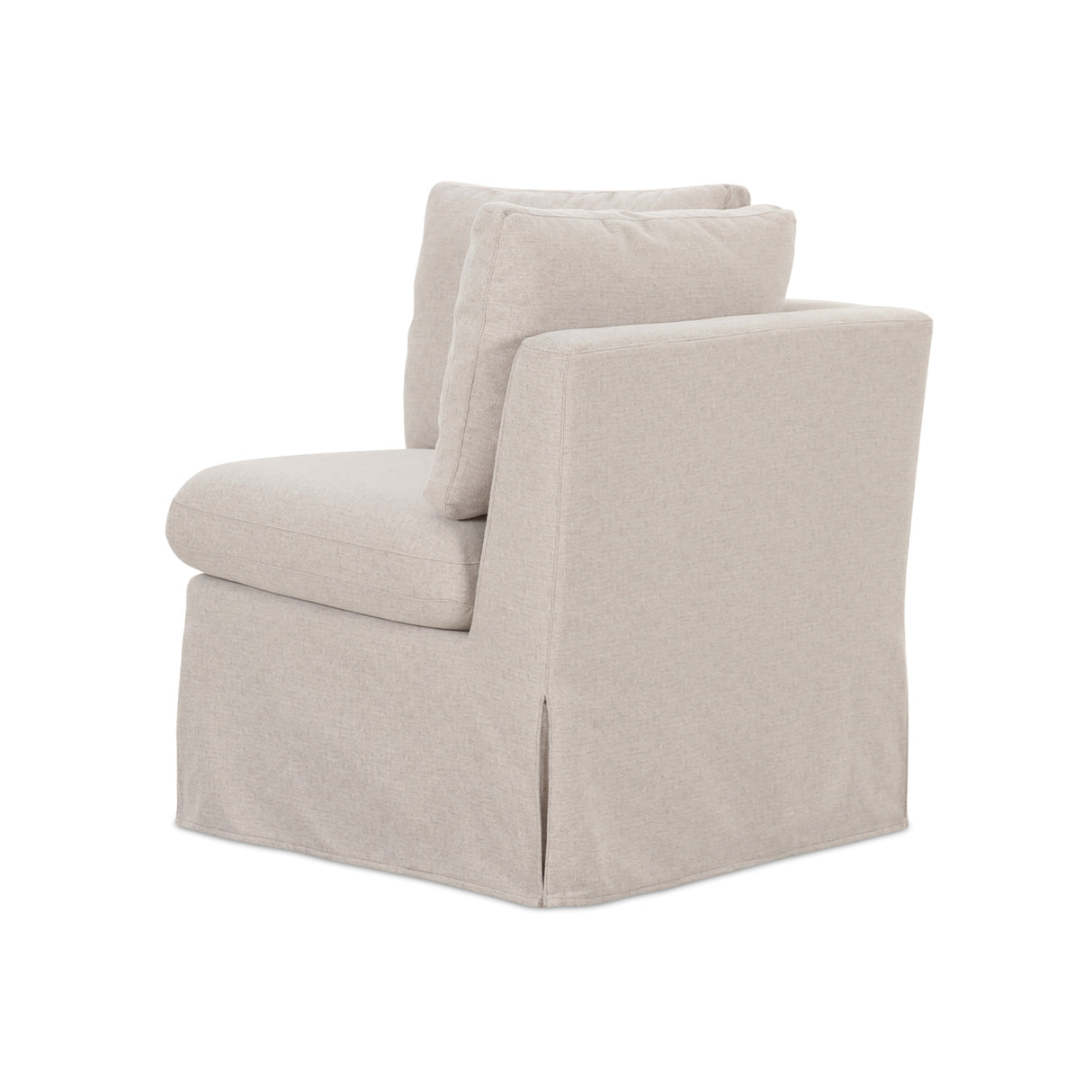 Modern European furniture - Beige Corner Dining Chair Slipcover - www.oroa.com