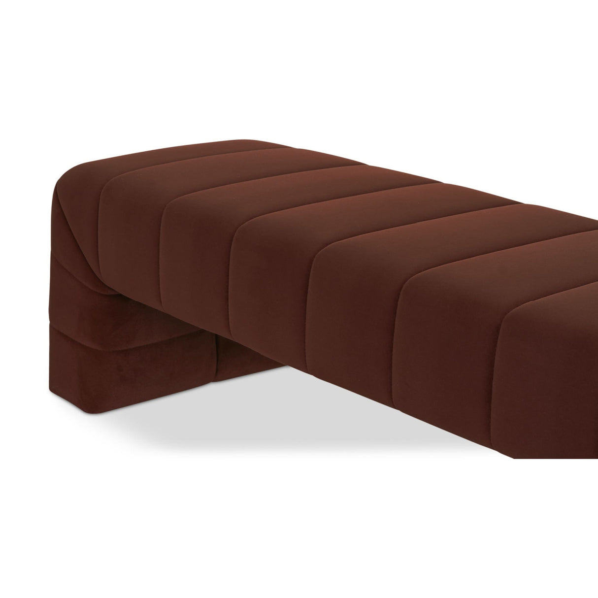 Modern European furniture - Brown Upholstered Bench - www.oroa.com | Oroa.com
