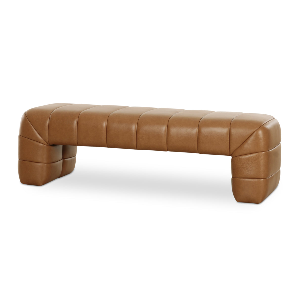 Modern European furniture - Brown Upholstered Bench - www.oroa.com | Oroa.com