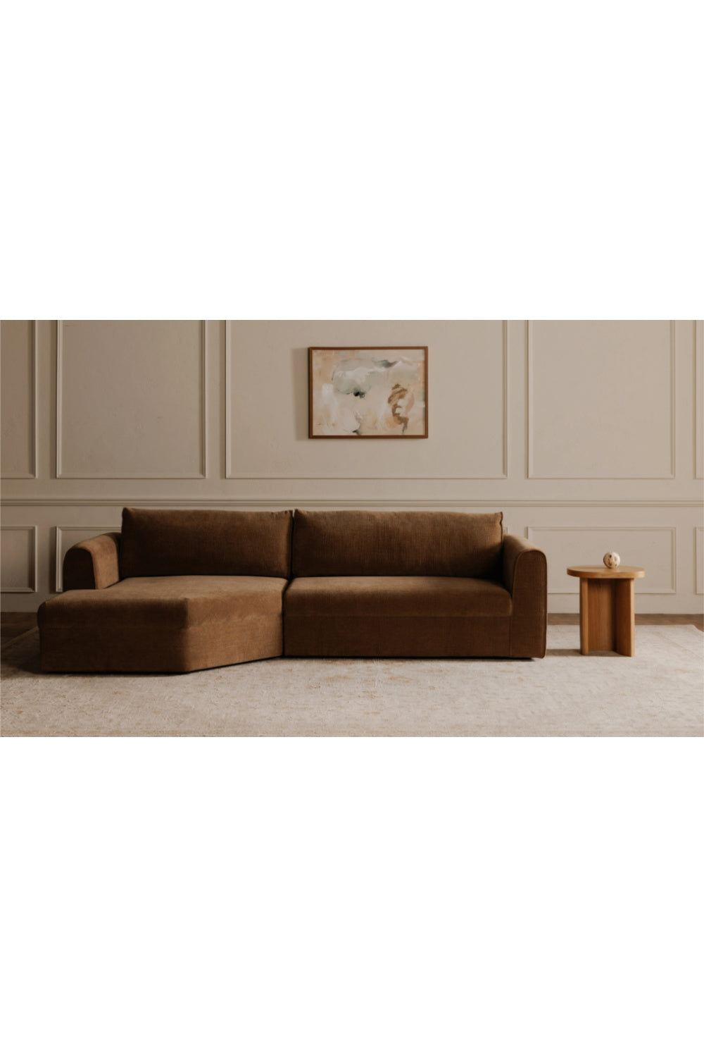 Weave Fabric Sectional Sofa | Novi Living Madrid | Oroa.com