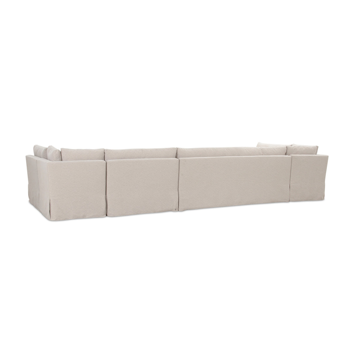 Modern European furniture - Beige U-Shaped Dining Banquette Slipcover L - www.oroa.com