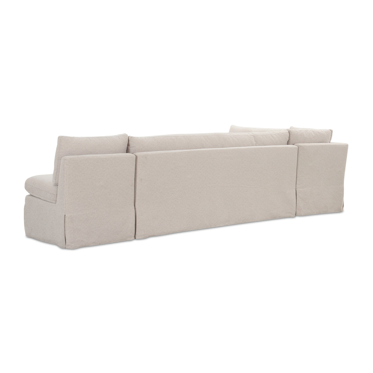 Modern European furniture - Beige L-Shaped Dining Banquette Slipcover M - www.oroa.com