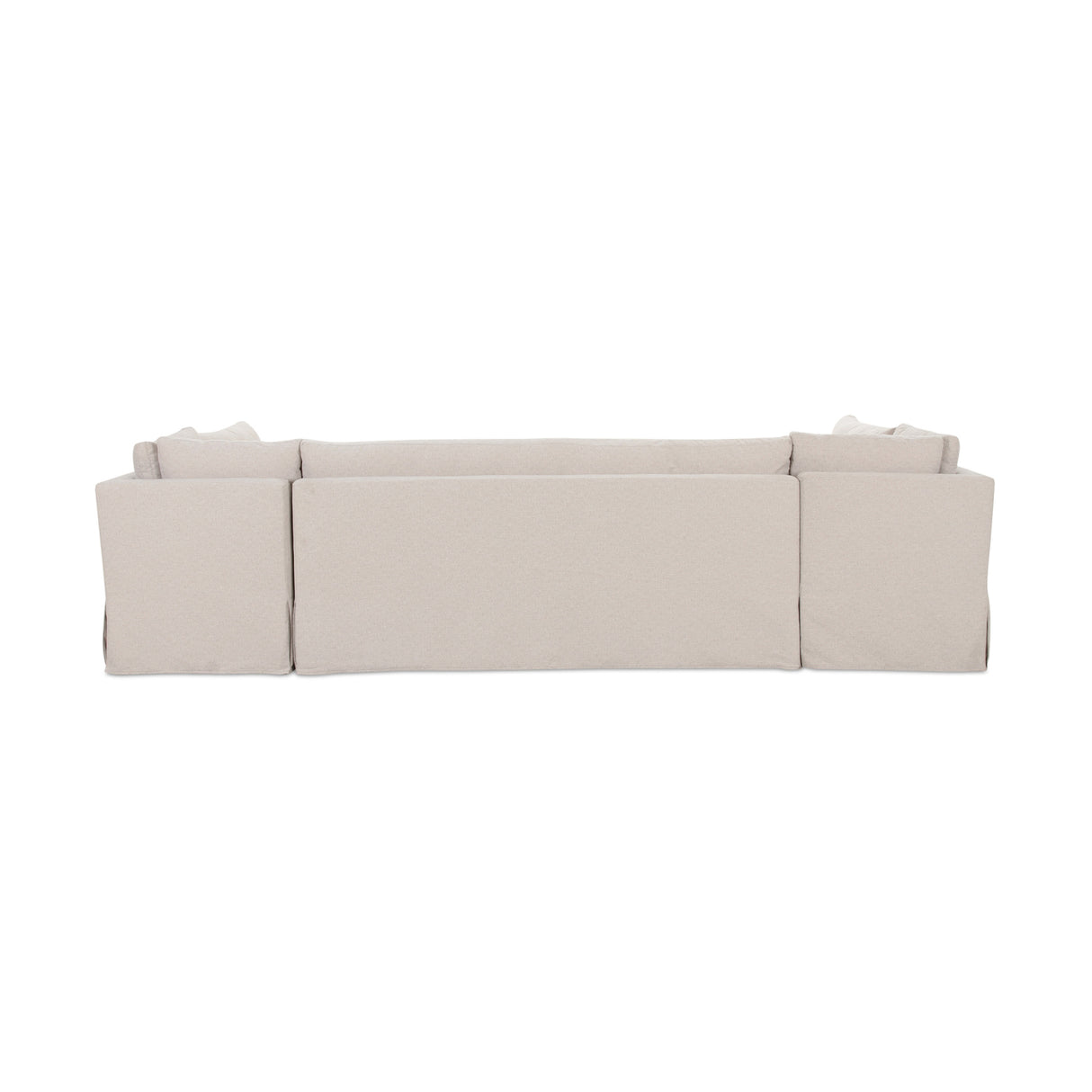 Modern European furniture - Beige U-Shaped Dining Banquette Slipcover S - www.oroa.com