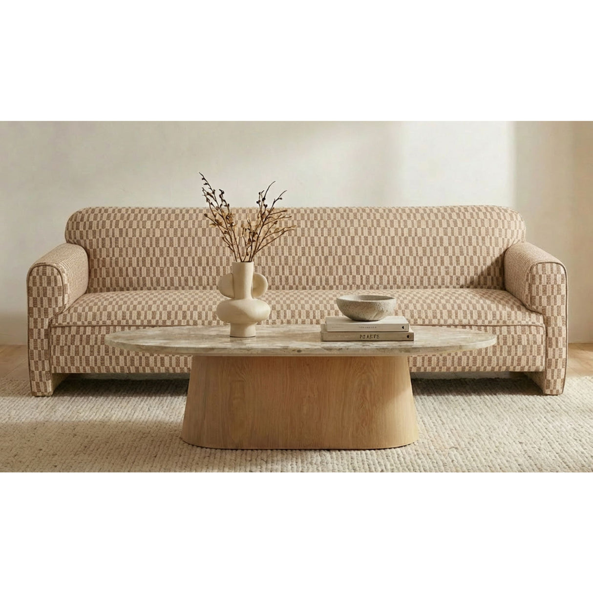 Modern European furniture - Rolled Arm Modern Sofa - www.oroa.com