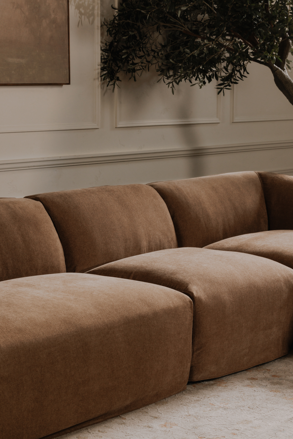 Brown Modular Sofa | Novi Living Isla | Oroa.com