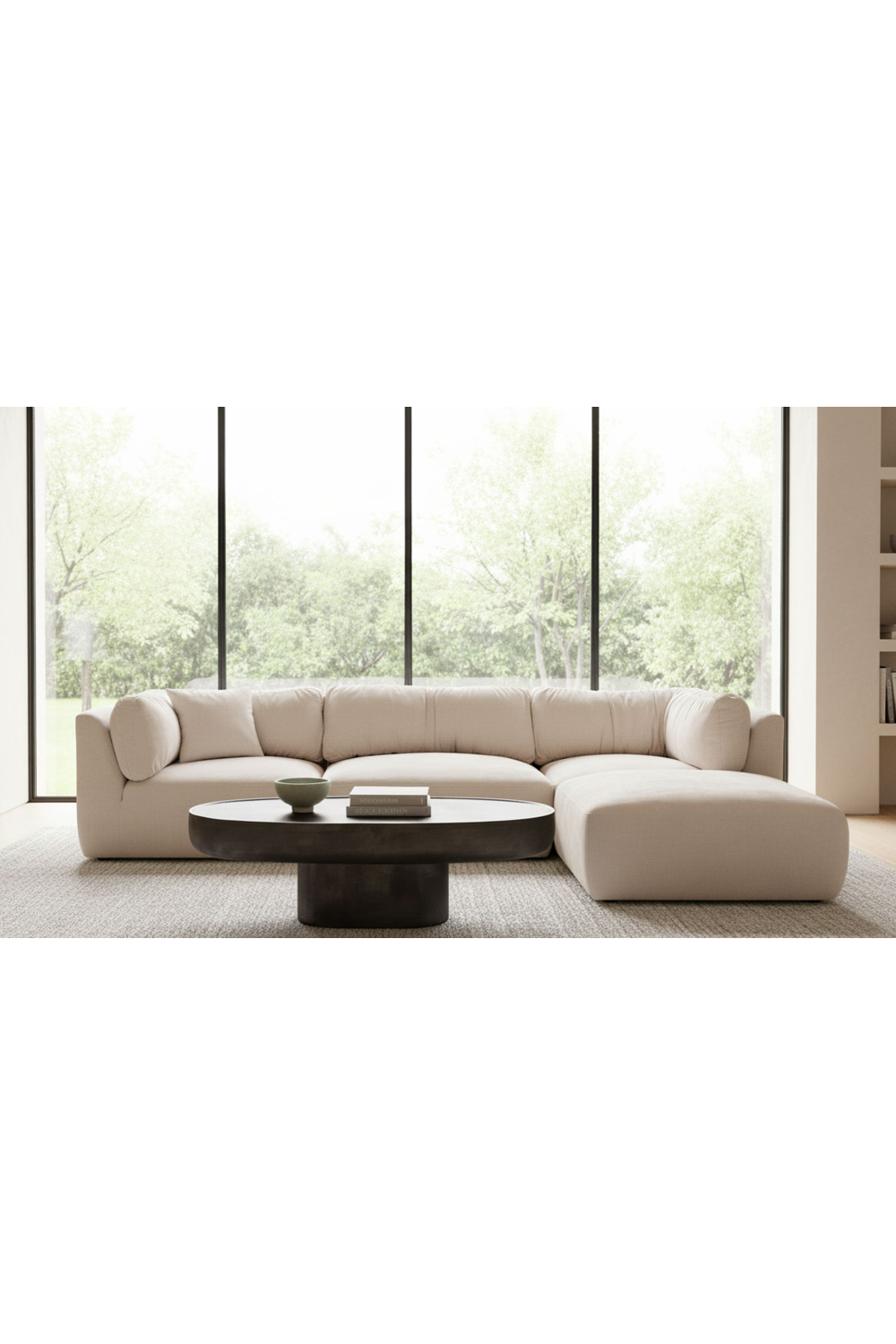 Chenille Corner Sofa | Oroa.com