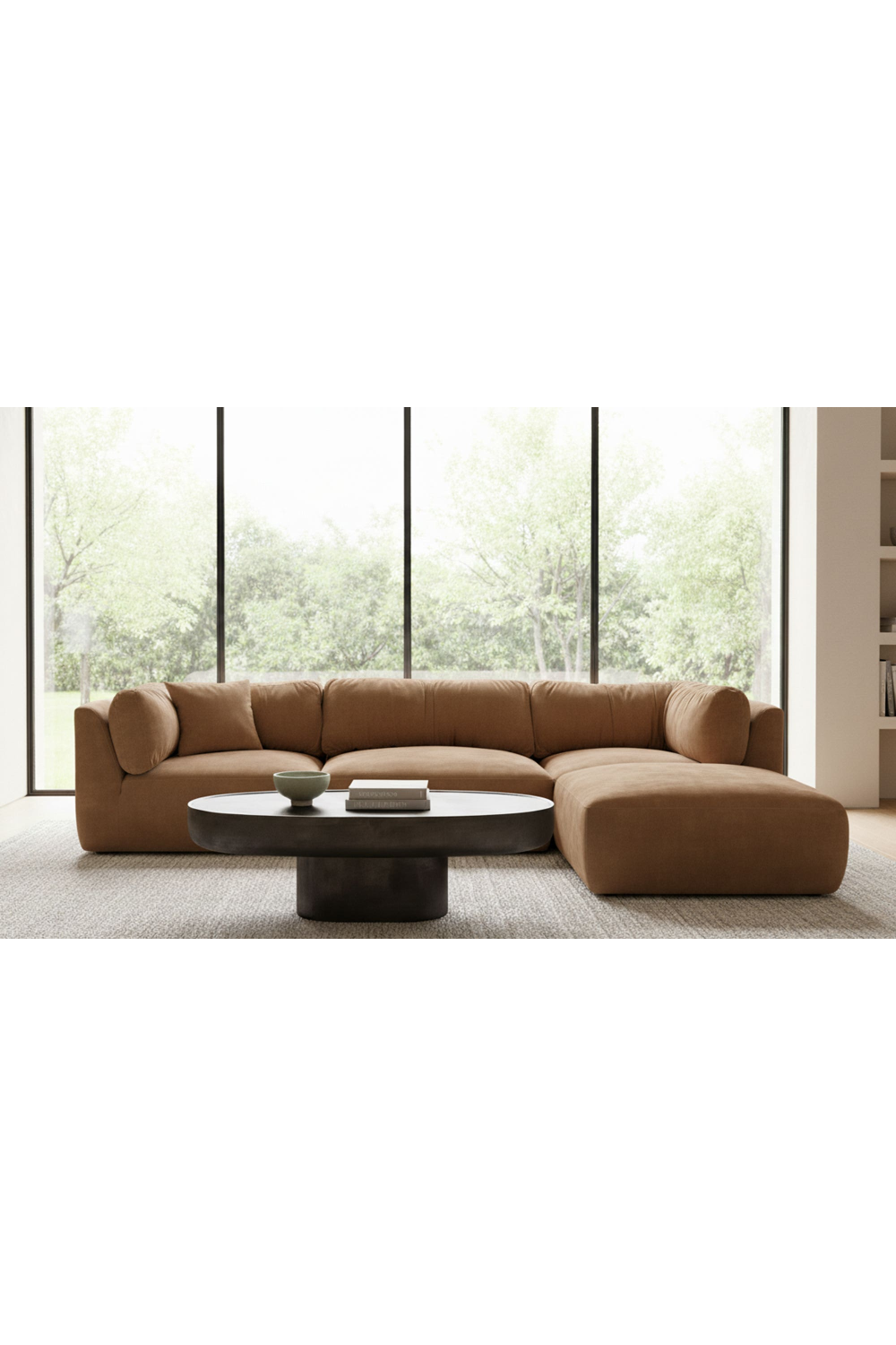Chenille Corner Sofa | Oroa.com