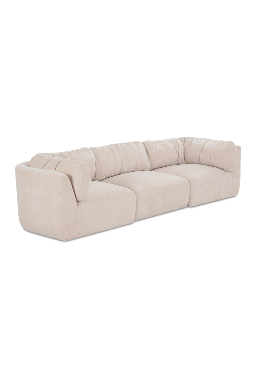 Chenille 3-Seater Sofa | Novi Living Matina | Oroa.com