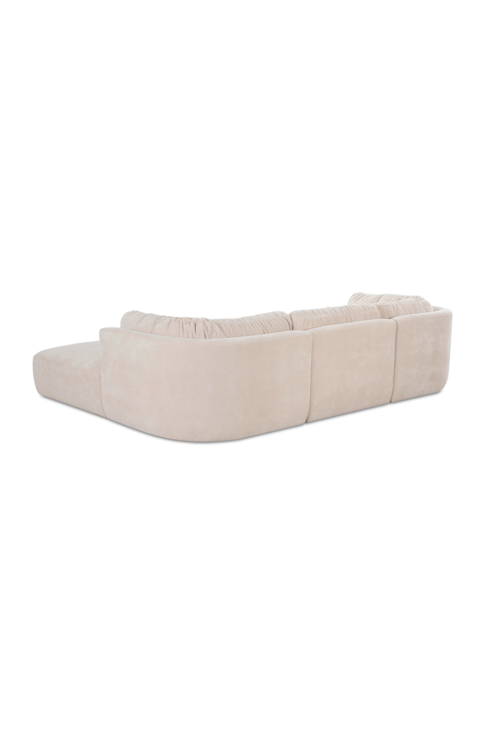 Modern European furniture - Chenille Lounge Modular Sofa - www.oroa.com | Oroa.com