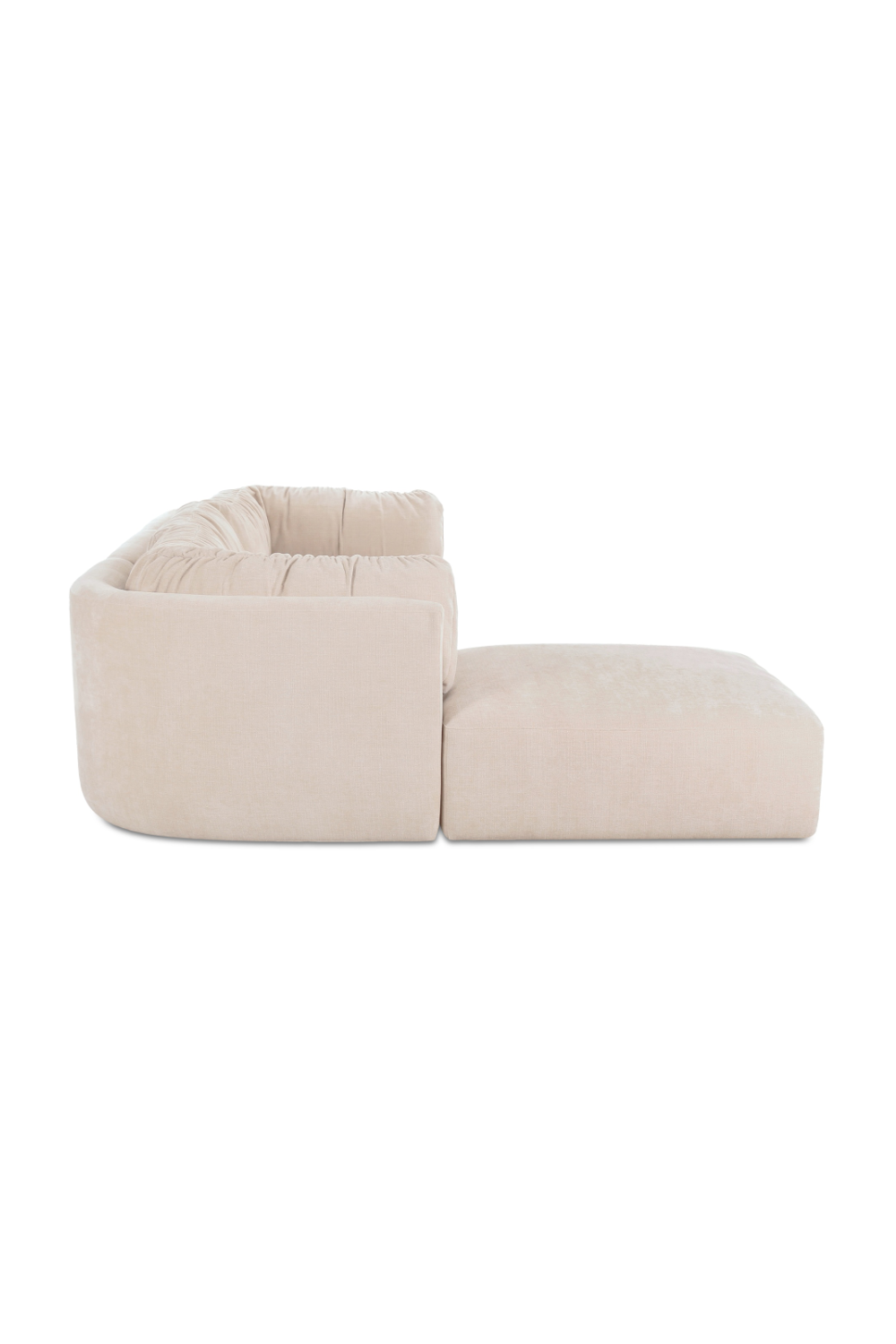 Modern European furniture - Chenille Lounge Modular Sofa - www.oroa.com | Oroa.com
