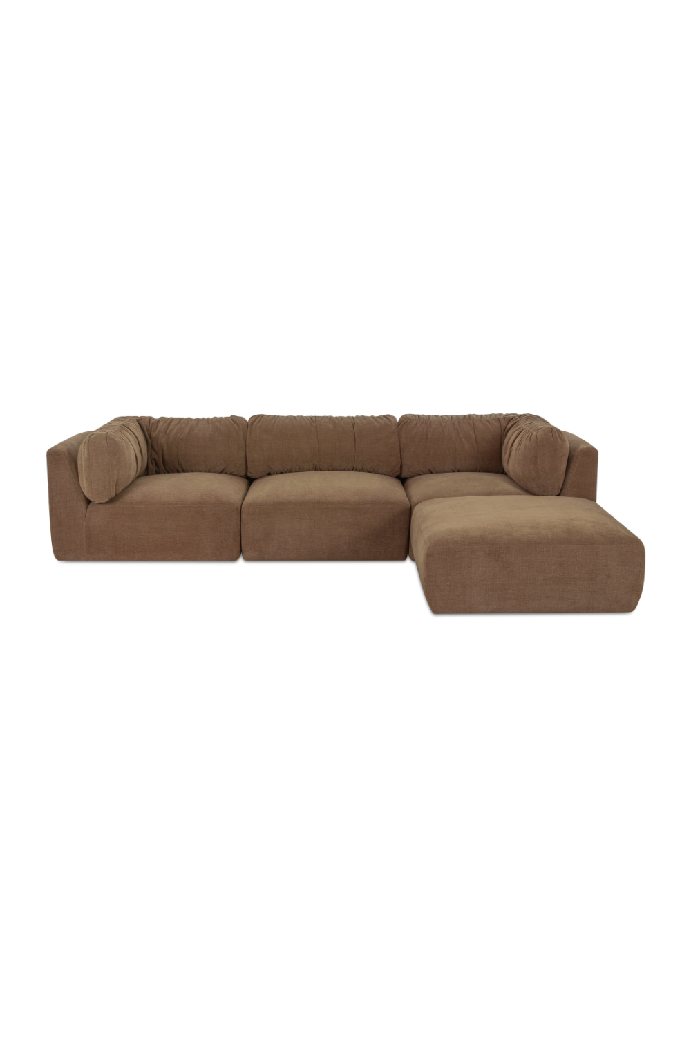 Modern European furniture - Chenille Lounge Modular Sofa - www.oroa.com | Oroa.com