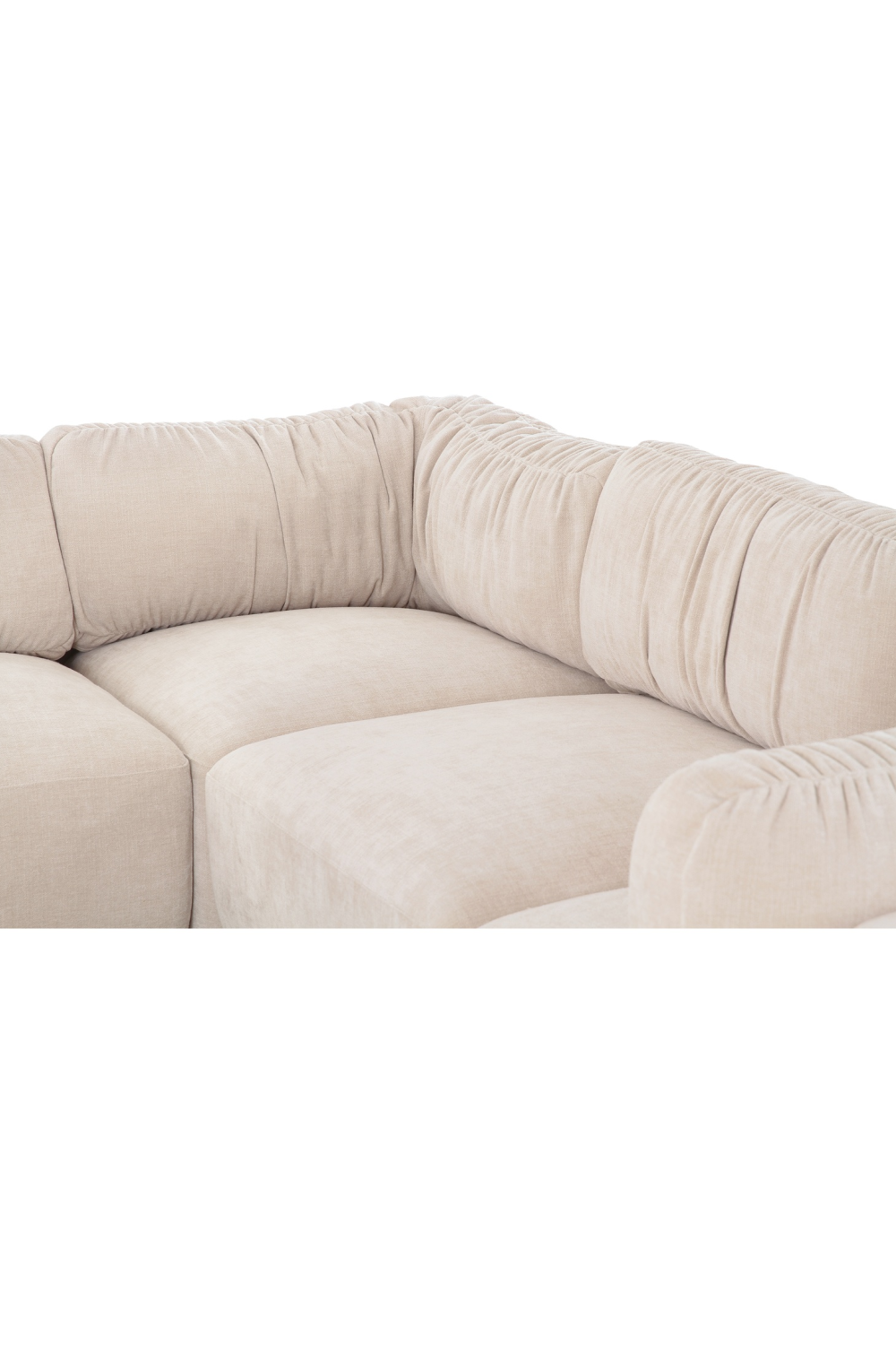 Chenille L-Shaped Modular Sofa | Novi Living Matina | Oroa.com