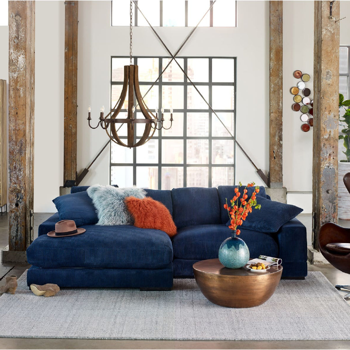 Modern European furniture - Metallic Round Coffee Table - www.oroa.com | Oroa.com
