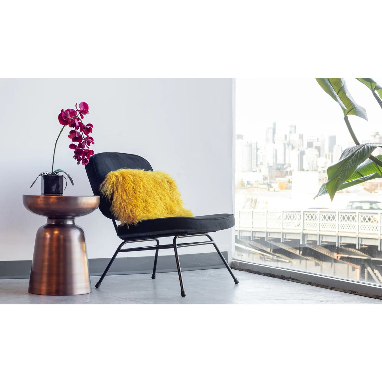 Modern European furniture - Antique Copper Accent Table - www.oroa.com