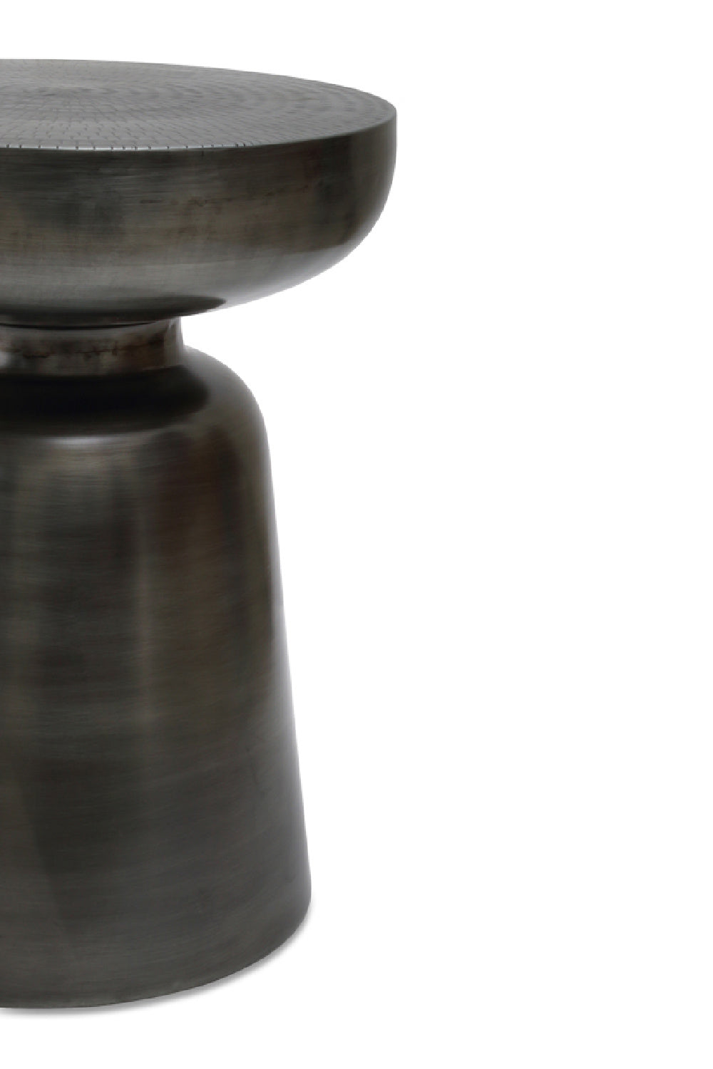 Modern European furniture - Antique Nickel Accent Table - www.oroa.com