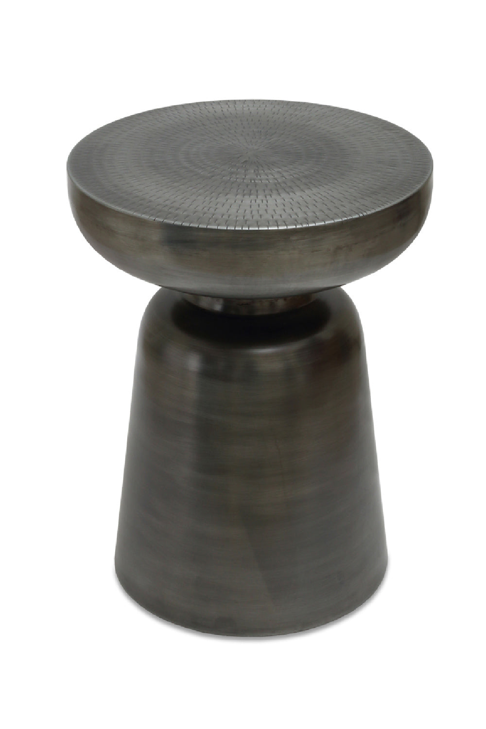 Modern European furniture - Antique Nickel Accent Table - www.oroa.com