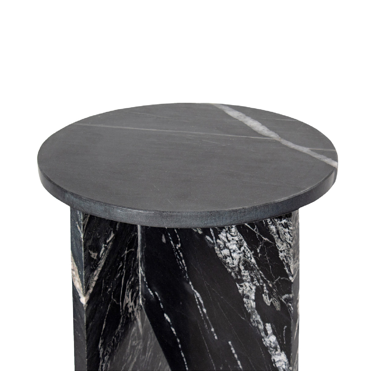 Modern European furniture - Round Marble Modern Accent Table - www.oroa.com