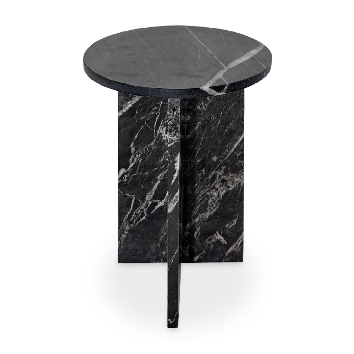 Modern European furniture - Round Marble Modern Accent Table - www.oroa.com