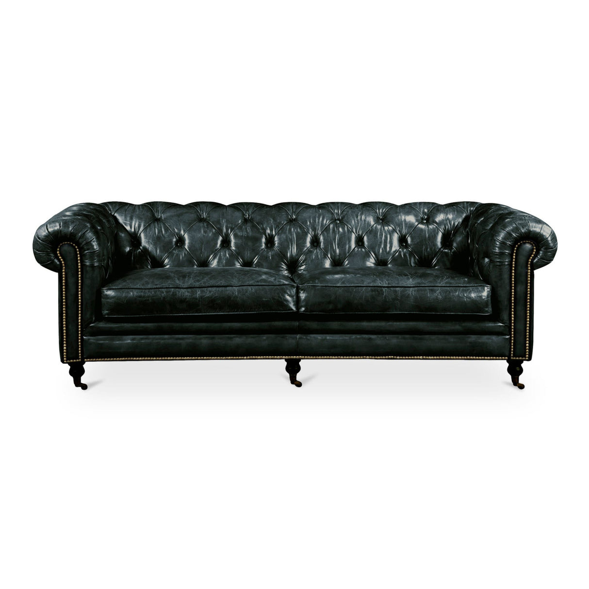 Modern European furniture - Tufted Chesterfield Leather Sofa - www.oroa.com | Oroa.com