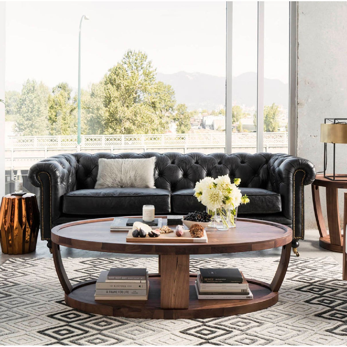Modern European furniture - Tufted Chesterfield Leather Sofa - www.oroa.com | Oroa.com