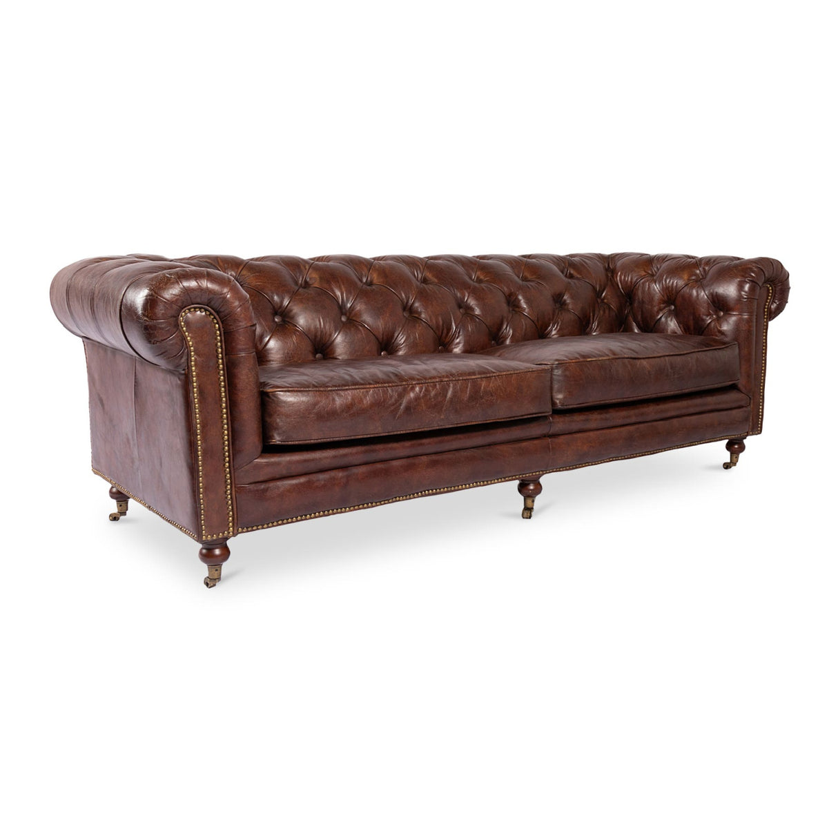 Modern European furniture - Tufted Chesterfield Leather Sofa - www.oroa.com | Oroa.com
