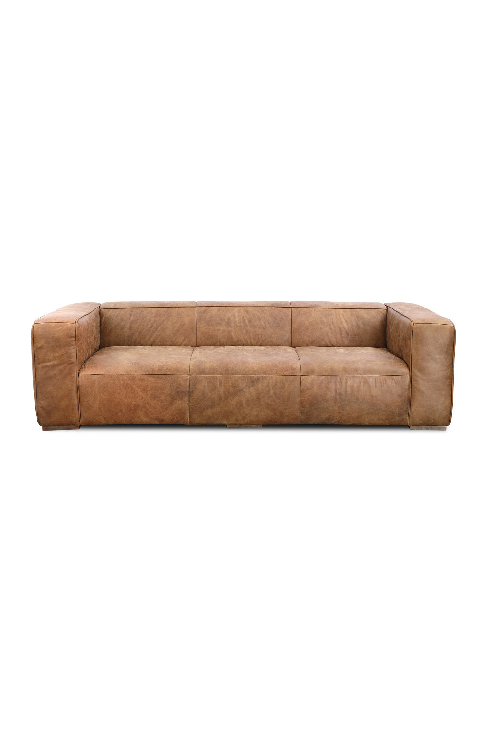 Modern European furniture - Brown Leather Sofa - www.oroa.com | Oroa.com
