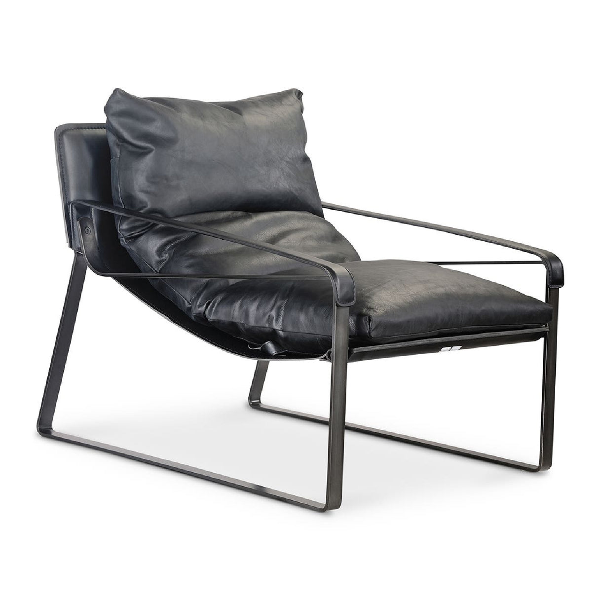 Modern European furniture - Leather Modern Classic Accent Chair - www.oroa.com