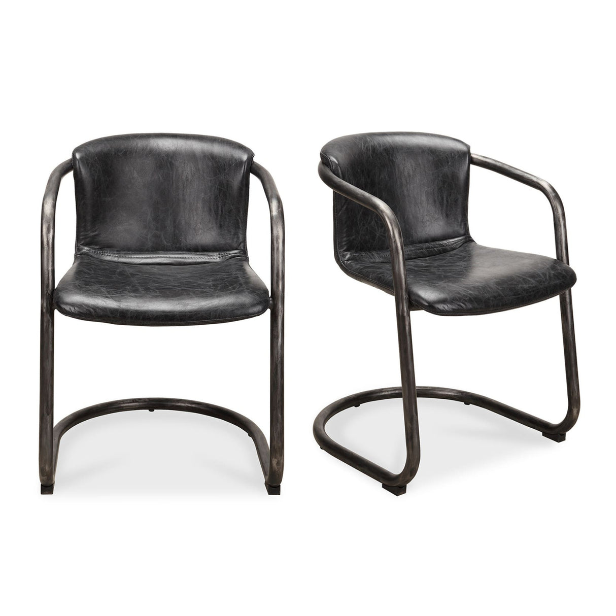Modern European furniture - Cantilevered Dining Chair Set (2) - www.oroa.com | Oroa.com