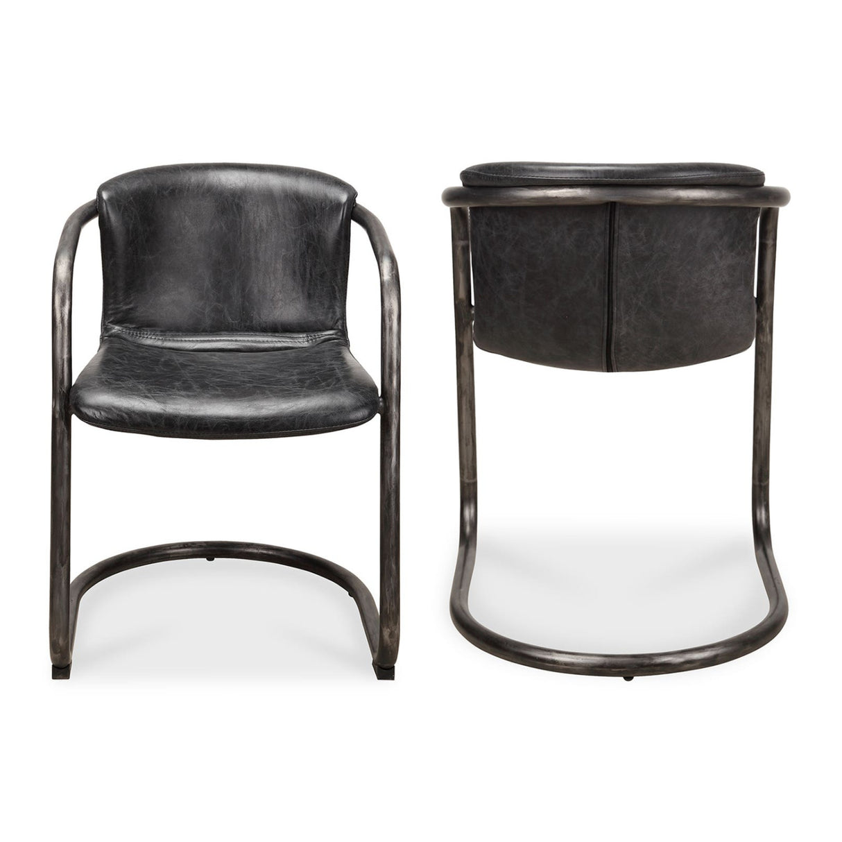 Modern European furniture - Cantilevered Dining Chair Set (2) - www.oroa.com | Oroa.com