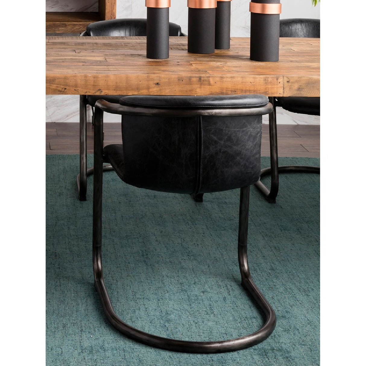 Modern European furniture - Cantilevered Dining Chair Set (2) - www.oroa.com | Oroa.com