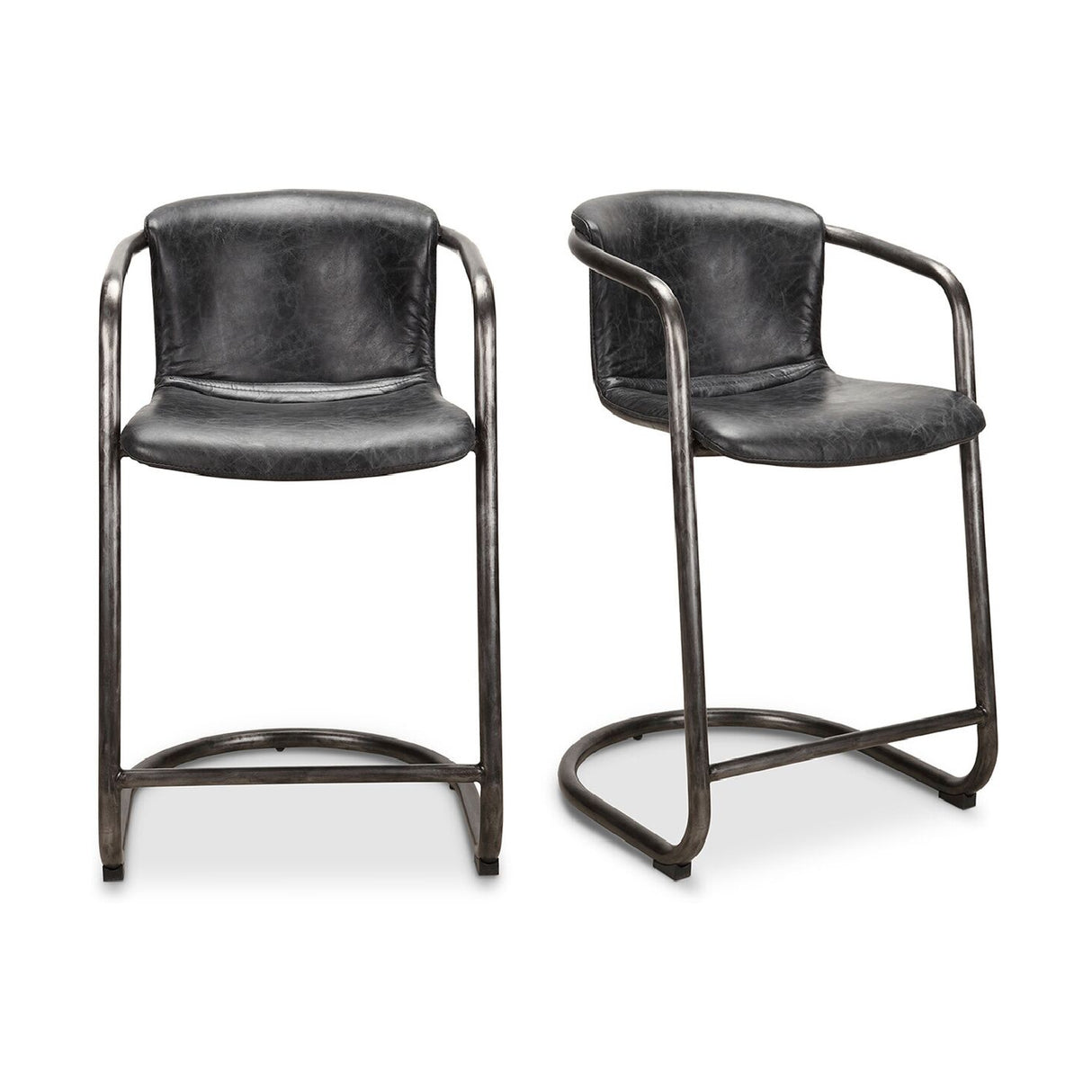 Modern European furniture - Cantilevered Counter Stool Set (2) - www.oroa.com | Oroa.com