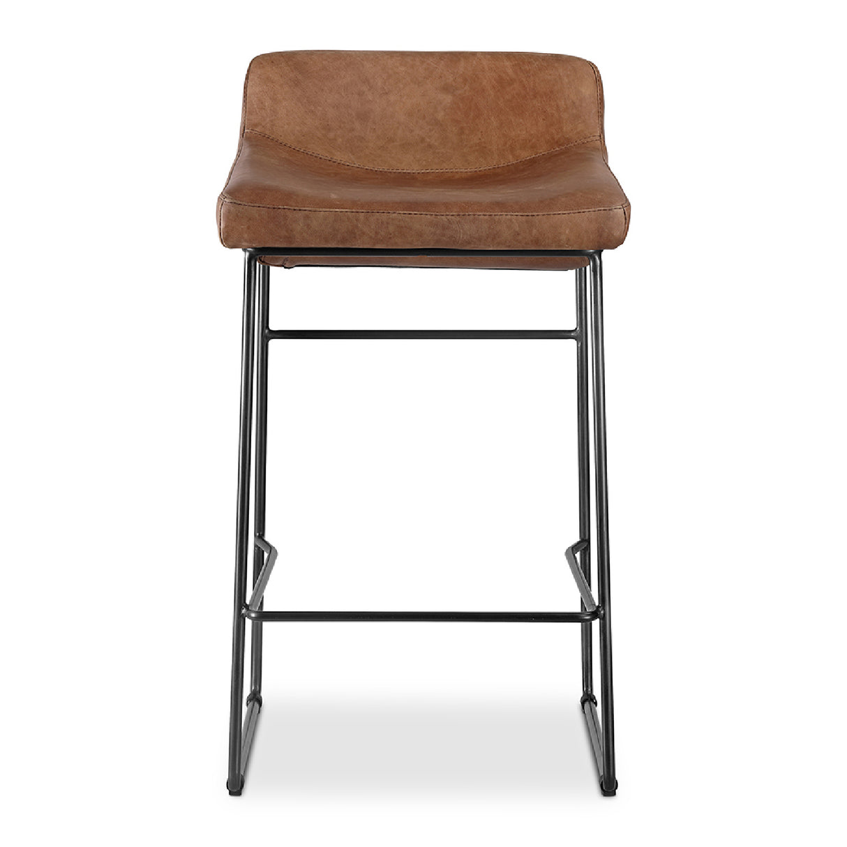 Modern European furniture - Leather Backless Counter Stools (2) - www.oroa.com