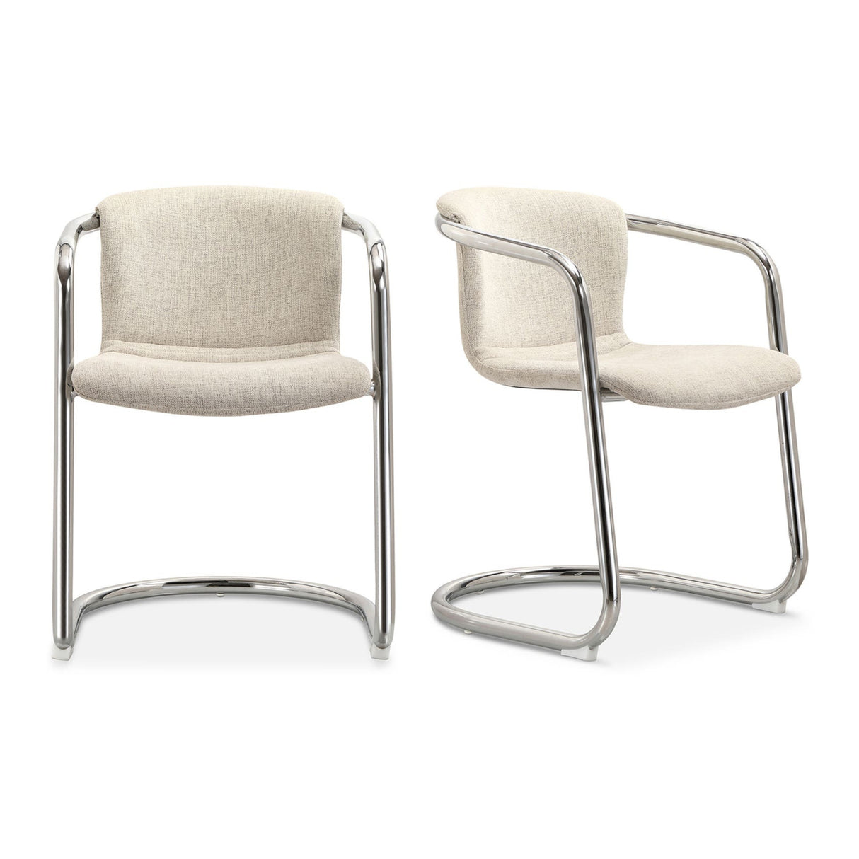 Modern European furniture - Cantilevered Dining Chair Set (2) - www.oroa.com | Oroa.com